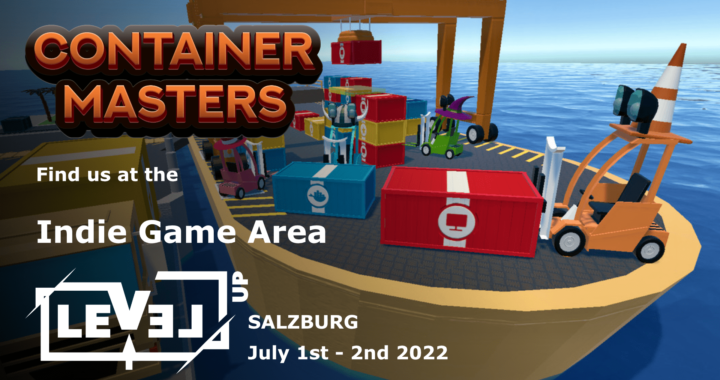 Poster of Container Masters for the Level Up gaming festival